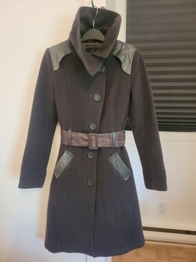 Mackage Vintage Wool Coat – Gunmetal Grey